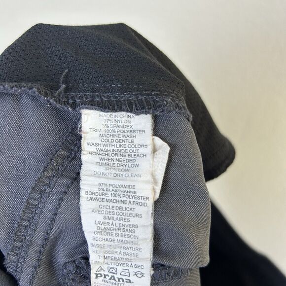 Prana Pants Womens 6 Gray Halle Nylon Outdoor Hiking Stretch Roll Up Gorpcore - Picture 7 of 15